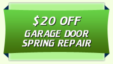 $20 off garage door spring repair